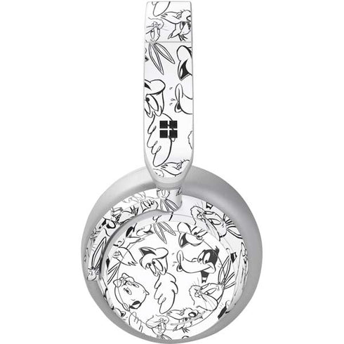 Looney Tunes Looney Squad Black and White Grid Surface Headphones Skin